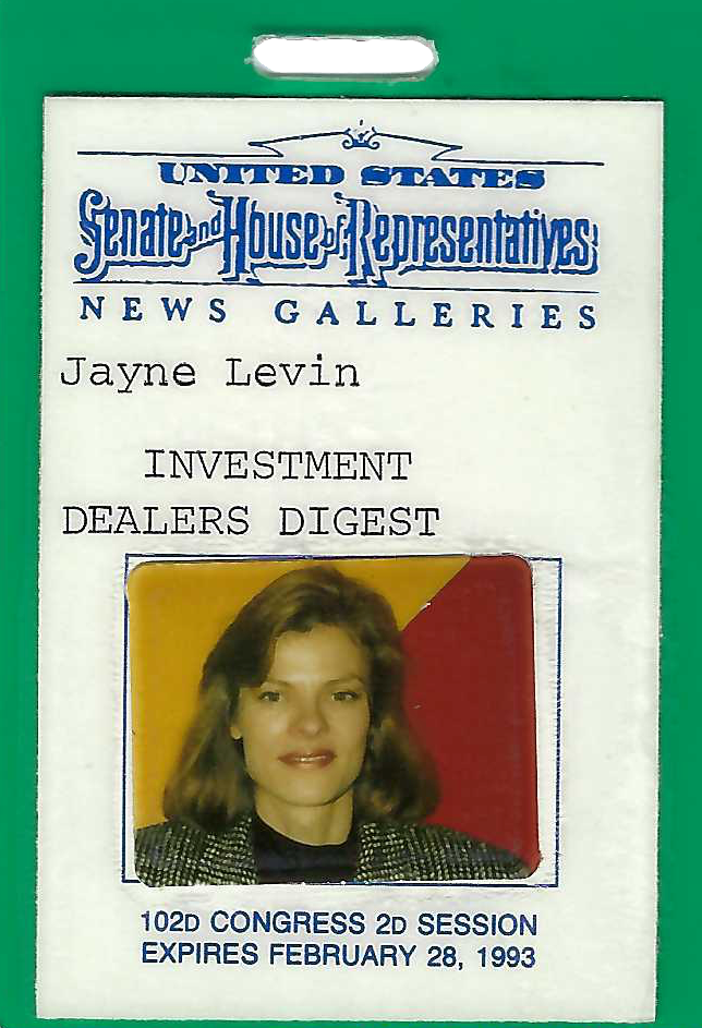 Congressional press badge