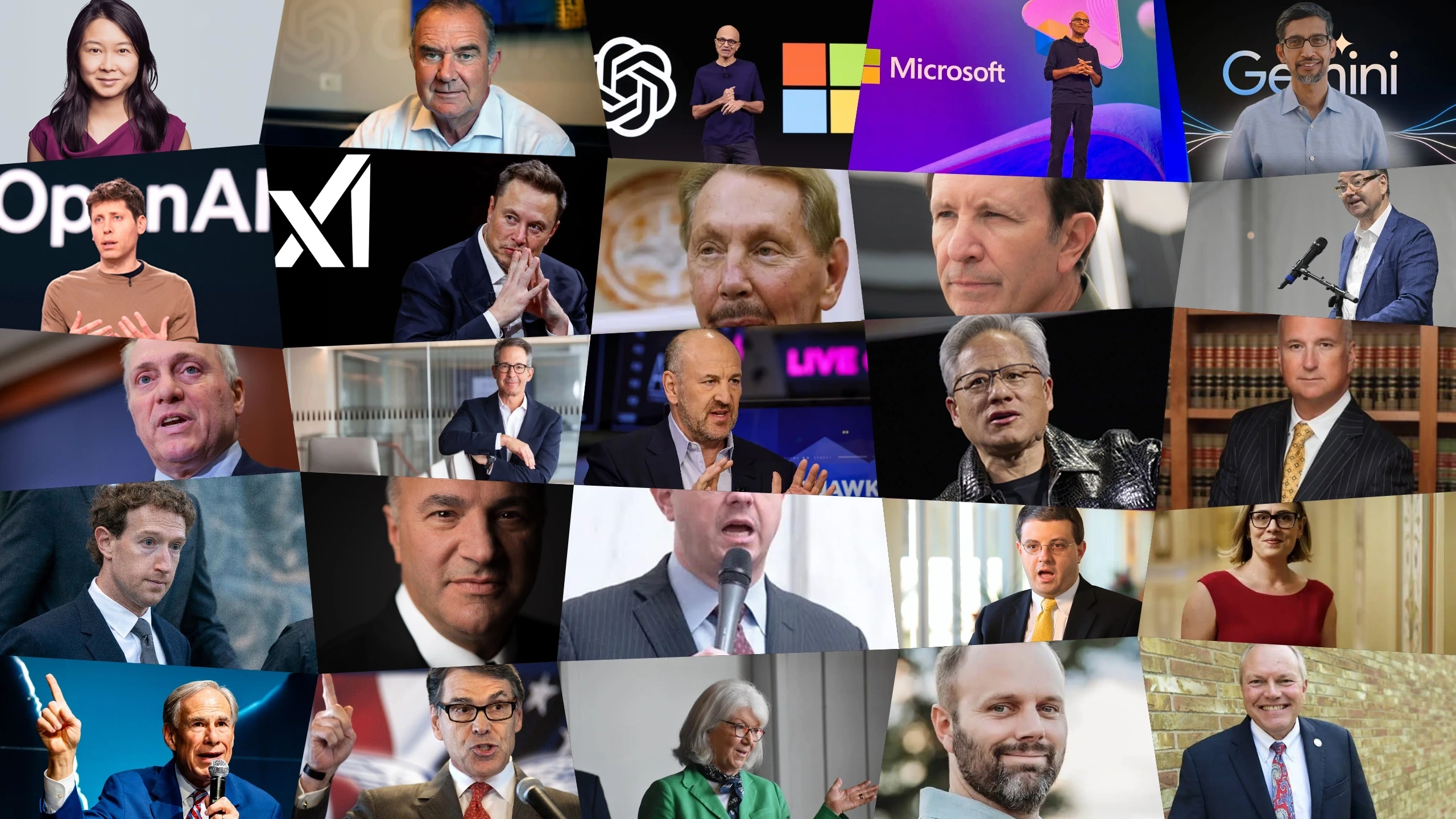 The players behind the AI data-center build-out — tech, utility, government, and legal figures